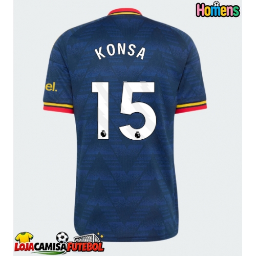 Camisa de Futebol Arsenal Ezri Konsa #15 Equipamento Secundário 2026-27 Manga Curta